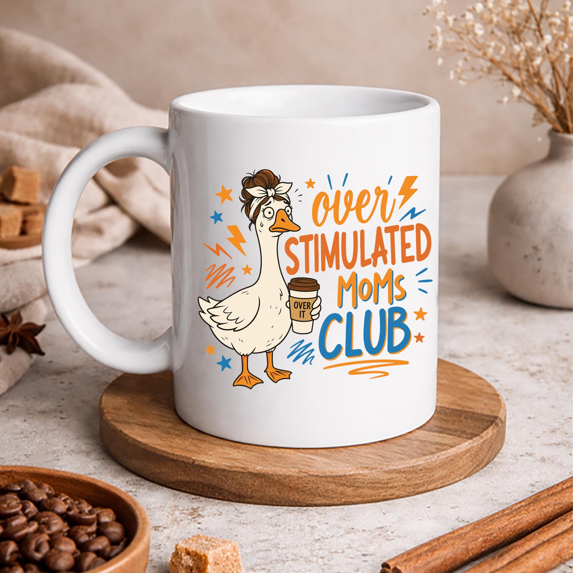 Overstimulated Moms Club, Overstimulated Moms Club Tired Mom Goose Mama Mothers Day SVG PNG 3 Overstimulated Moms Club, Overstimulated Moms Club Tired Mom Goose Mama Mothers Day SVG PNG - Image 3
