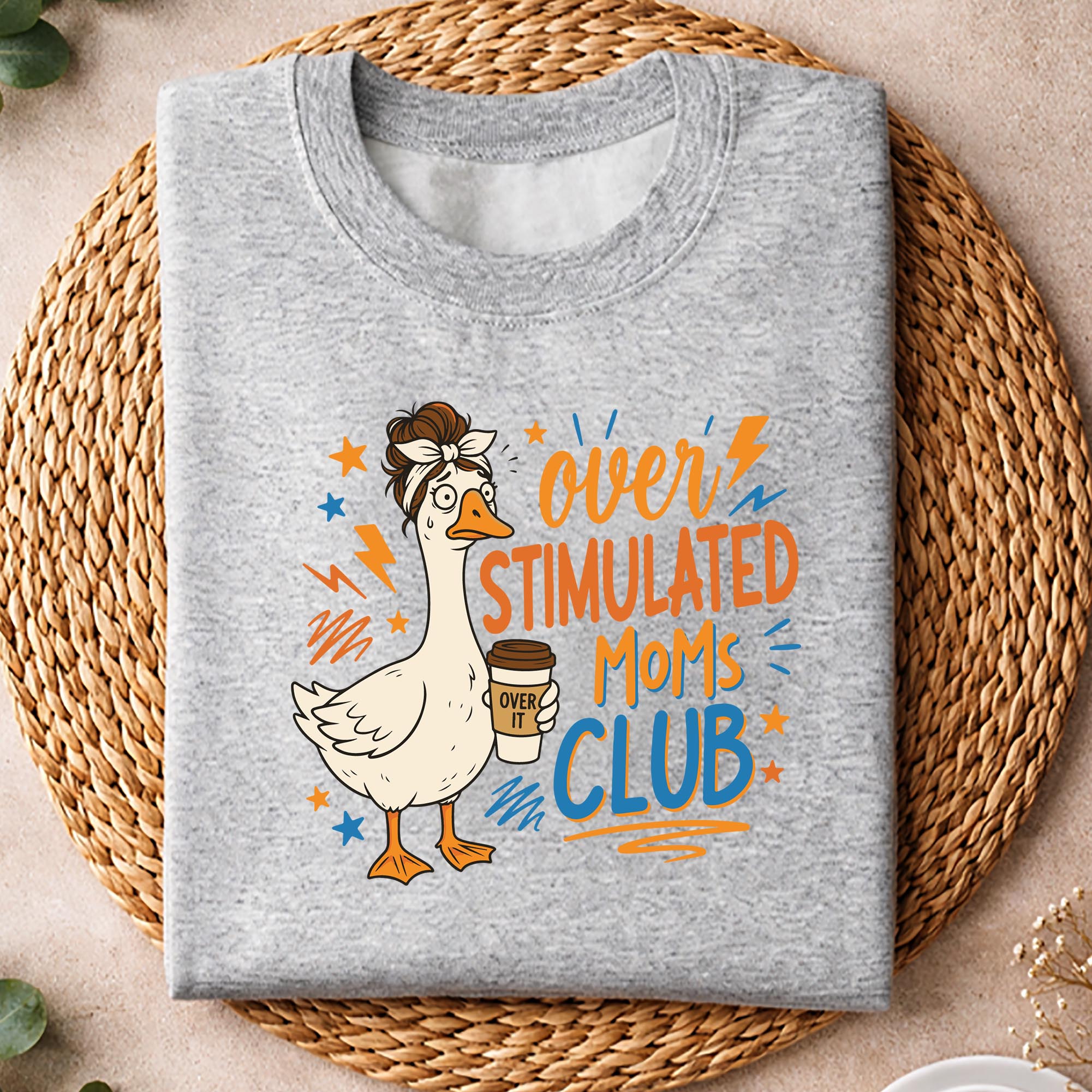 Overstimulated Moms Club, Overstimulated Moms Club Tired Mom Goose Mama Mothers Day SVG PNG 2 Overstimulated Moms Club, Overstimulated Moms Club Tired Mom Goose Mama Mothers Day SVG PNG - Image 2