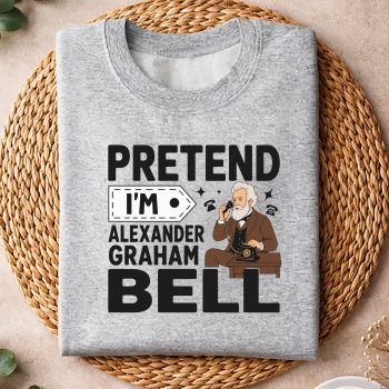 Alternative view of Graham Bell SVG, Pretend Im Alexander Graham Bell Costume Halloween SVG PNG
