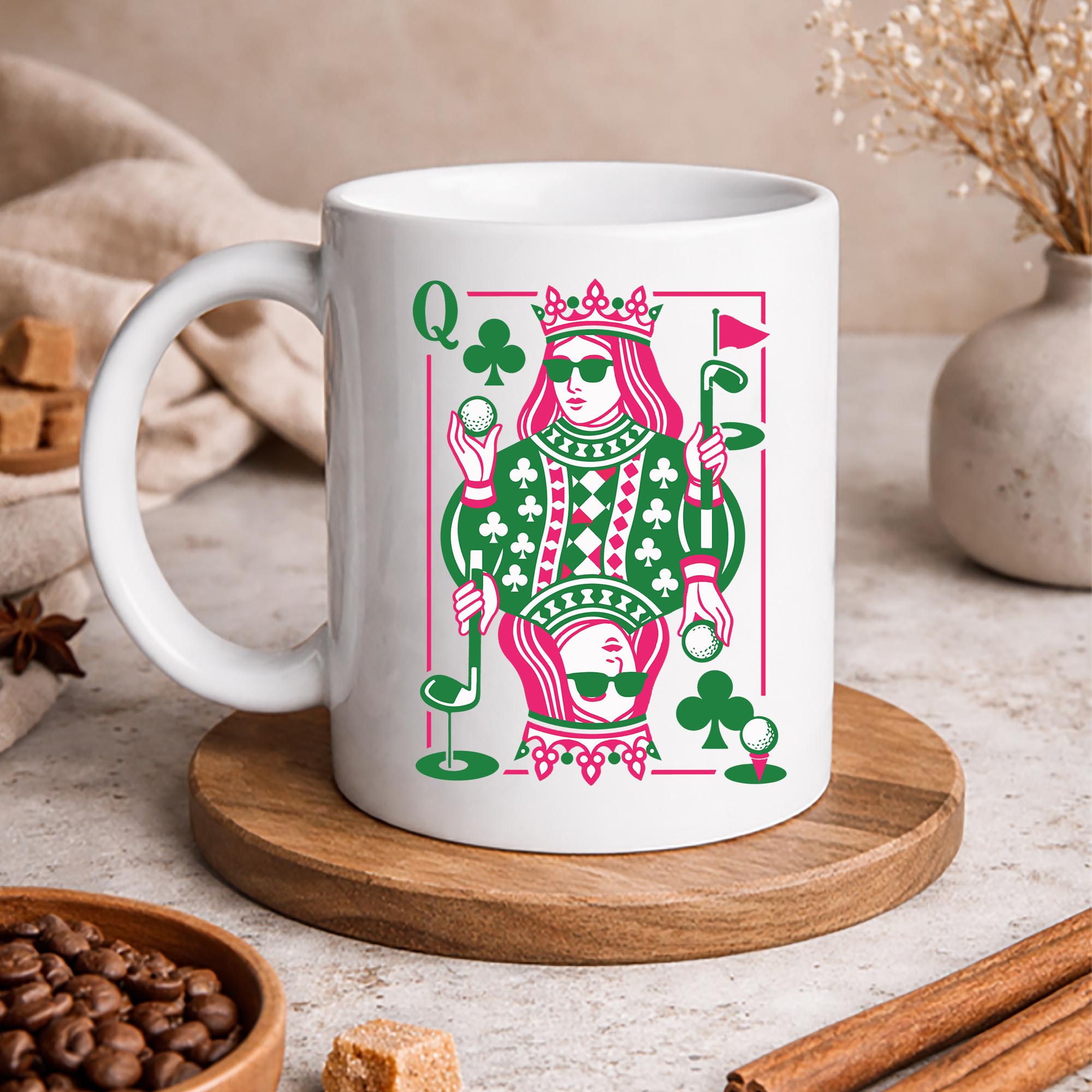 Queen of Clubs Golf SVG, Queen of Clubs Golf Funny Golfer Playing Card Golf Lover SVG PNG 3 Queen of Clubs Golf SVG, Queen of Clubs Golf Funny Golfer Playing Card Golf Lover SVG PNG - Image 3
