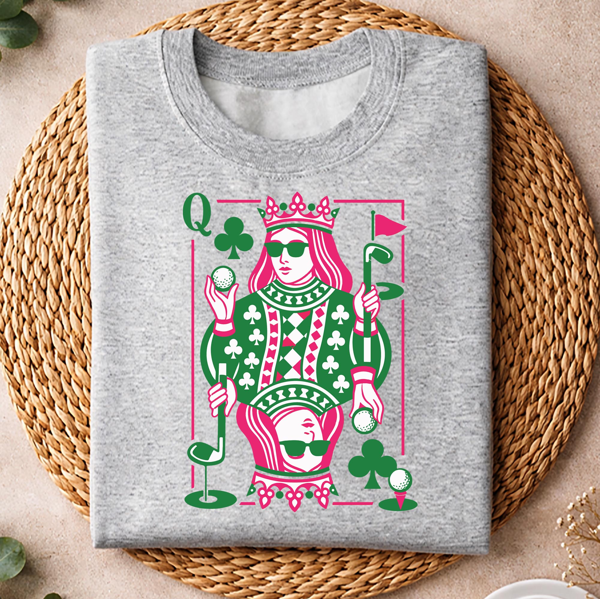 Queen of Clubs Golf SVG, Queen of Clubs Golf Funny Golfer Playing Card Golf Lover SVG PNG 2 Queen of Clubs Golf SVG, Queen of Clubs Golf Funny Golfer Playing Card Golf Lover SVG PNG - Image 2