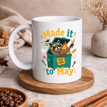Raccoon Last Day SVG, Raccoon Made It to May Dumpster Teacher Last Day of School SVG PNG 5 RaccoonMadeIttoMayDumpsterTeacherLastDayofSchoolmug