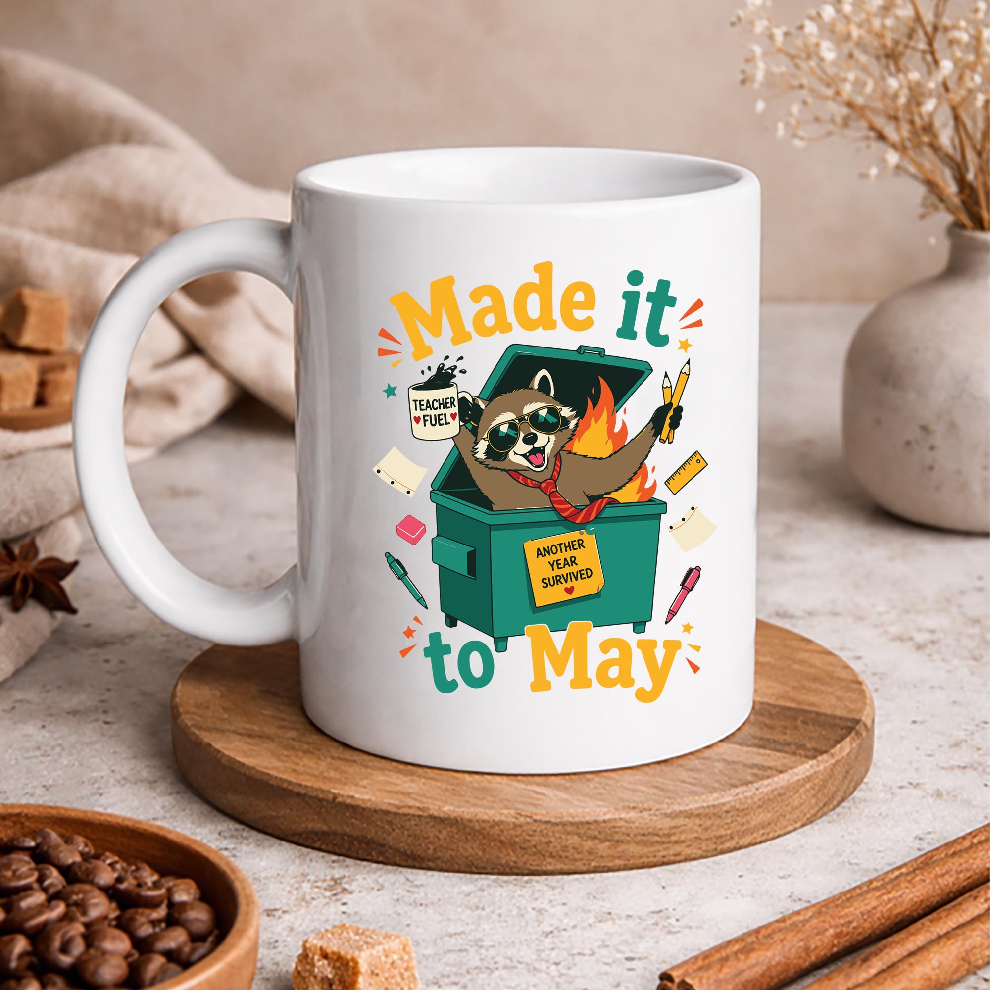 Raccoon Last Day SVG, Raccoon Made It to May Dumpster Teacher Last Day of School SVG PNG 3 Raccoon Last Day SVG, Raccoon Made It to May Dumpster Teacher Last Day of School SVG PNG - Image 3