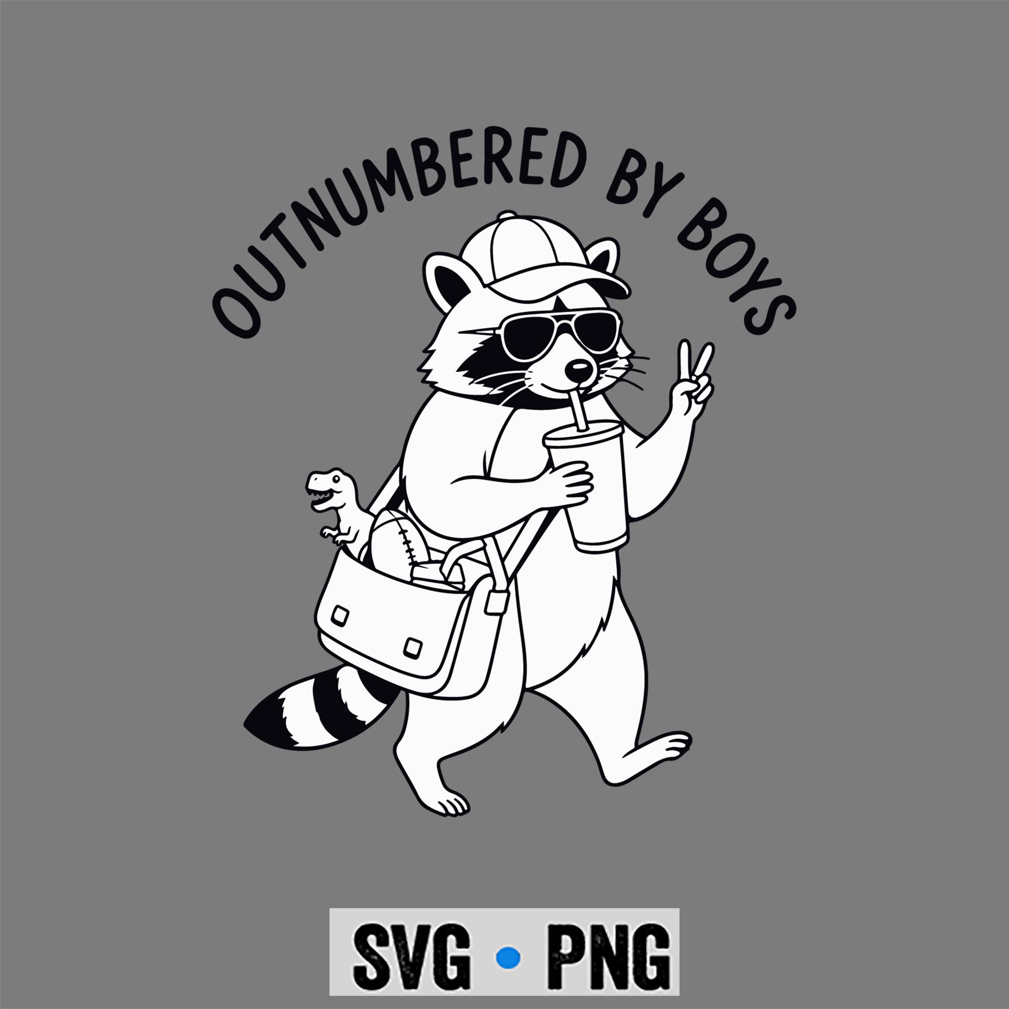 Motherhood, Raccoon Outnumbered By Boys Funny Mom Mothers Day SVG PNG 1 Motherhood, Raccoon Outnumbered By Boys Funny Mom Mothers Day SVG PNG
