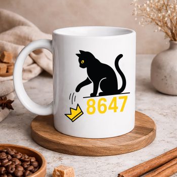 RetroVintage8647CatNoKingmug