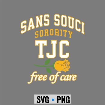 Sans Souci TJC SVG, Sans Souci TJC Free of Care SVG PNG
