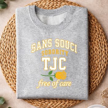 Alternative view of Sans Souci TJC SVG, Sans Souci TJC Free of Care SVG PNG