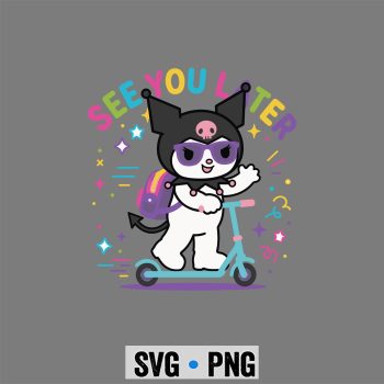 Last Day, See You Later Kuromi Cute Later Gator Last Day of School SVG PNG