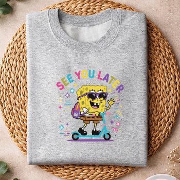 Alternative view of Last Day, See You Later Spongebob Cute Later Gator Last Day of School SVG PNG