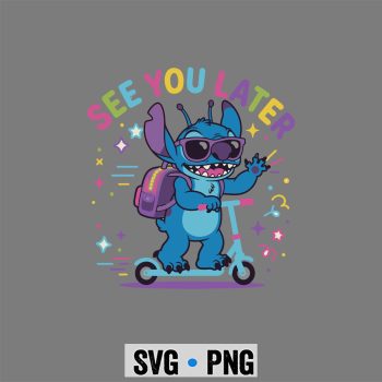 Last Day, See You Later Stitch Cute Later Gator Last Day of School SVG PNG