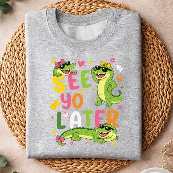 Alternative view of Last Day Alligator, See You Later Teacher Summer Alligator Last Day of School SVG PNG