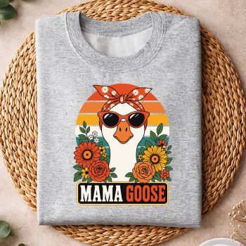 Alternative view of Motherhood, Silly Mama Goose in Sunglasses Coquette Floral Mothers Day SVG PNG