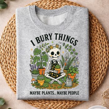 Alternative view of Skeleton Garden SVG, Skeleton Garden I Bury Things Maybe Plants Maybe People SVG PNG