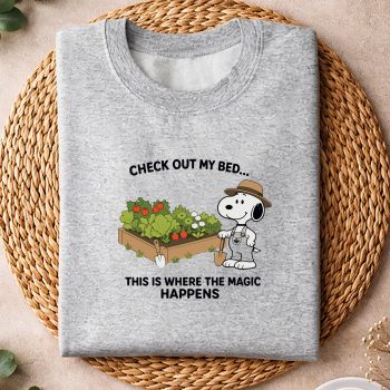 Alternative view of Snoopy Gardening SVG, Snoopy Check Out My Bed This Where The Magic Happens Gardener SVG PNG