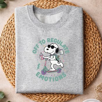 Alternative view of Mental Health SVG, Snoopy Mental Health Off to Regulate Emotions SVG PNG