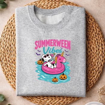Alternative view of Snoopy Summerween SVG, Snoopy Summerween Vibes Funny Summer Unicorn Halloween SVG PNG