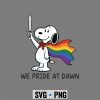 SnoopyWePrideAtDawnFunnyLGBTSupportPrideMonth