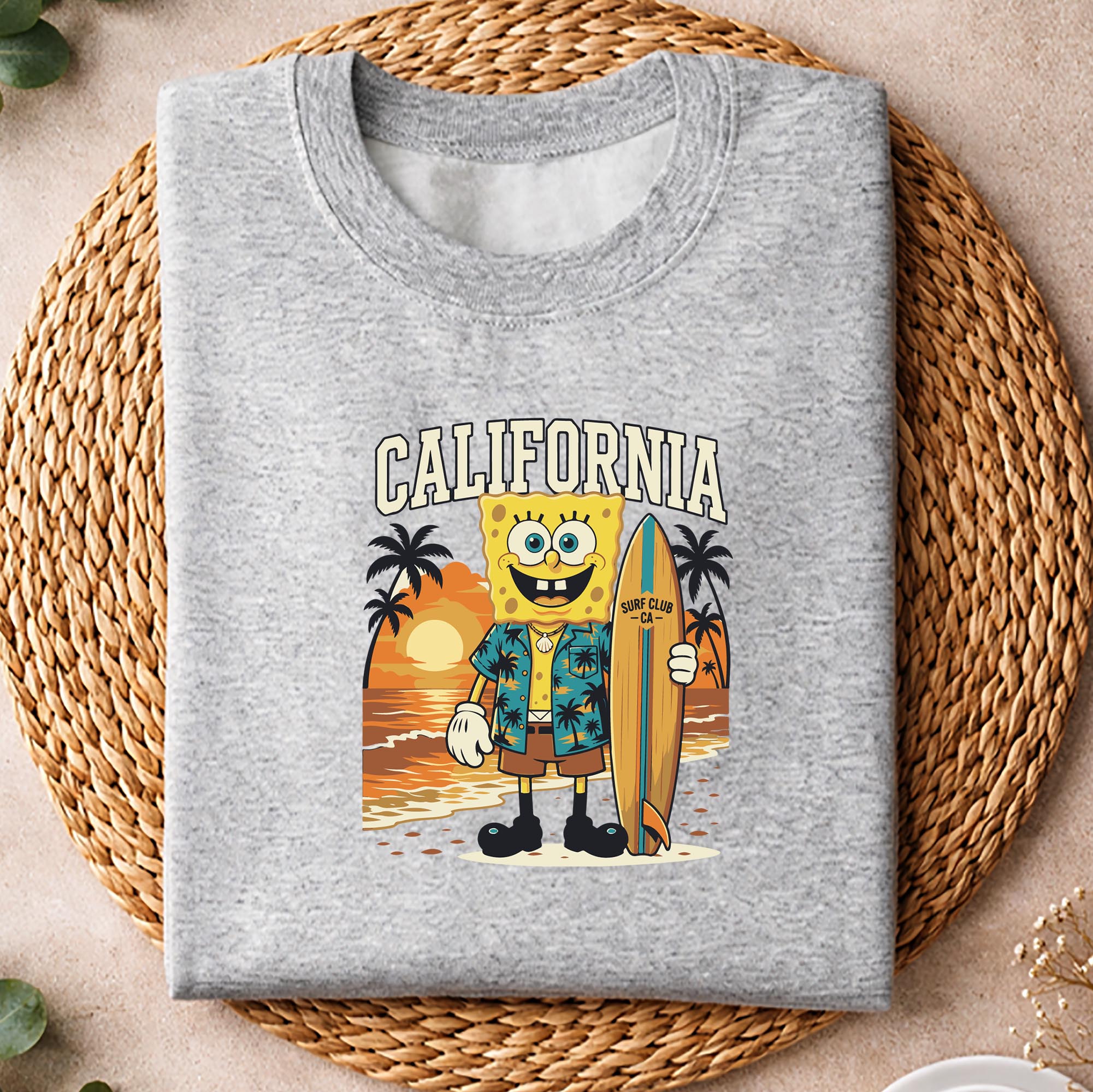 Spongebob California SVG, Spongebob California Retro Surfing California Beach Sunset Summer SVG PNG 2 Spongebob California SVG, Spongebob California Retro Surfing California Beach Sunset Summer SVG PNG - Image 2