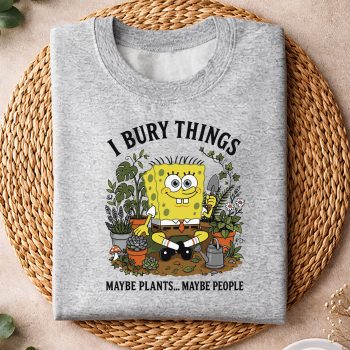 Alternative view of Spongebob Garden SVG, Spongebob Garden I Bury Things Maybe Plants Maybe People SVG PNG