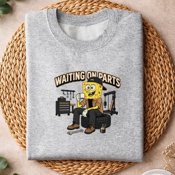 Alternative view of Spongebob Mechanic SVG, Spongebob Mechanic Auto Repair Waiting on Parts Car Technician SVG PNG