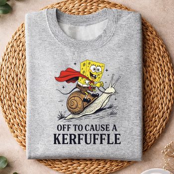 Alternative view of Spongebob Kerfuffle SVG, Spongebob Off to Cause A Kerfuffle Funny Meme SVG PNG
