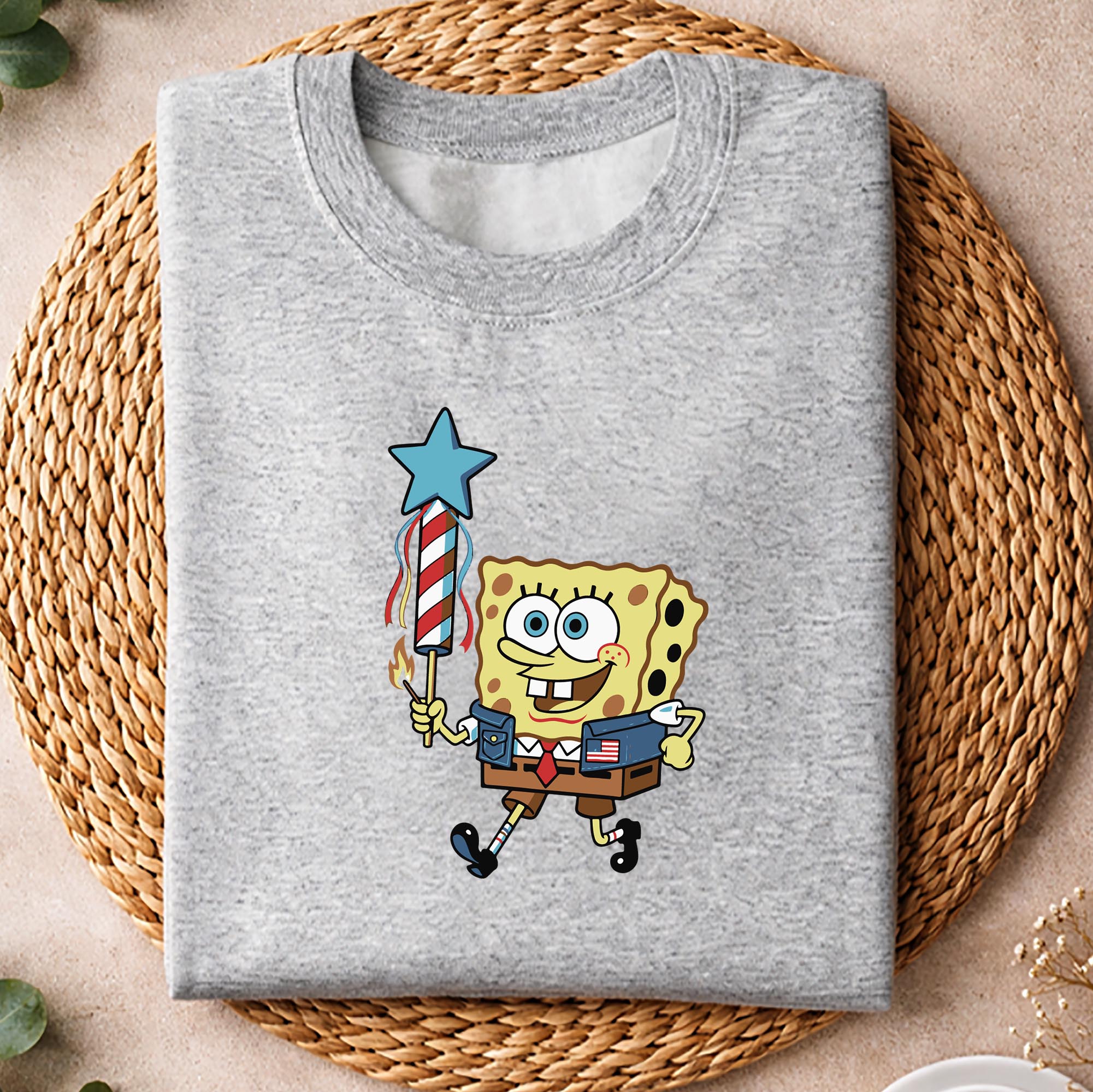 Spongebob Patriotic Sasquatch SVG, Spongebob Patriotic Sasquatch USA Flag Firework 4th of July SVG PNG 2 Spongebob Patriotic Sasquatch SVG, Spongebob Patriotic Sasquatch USA Flag Firework 4th of July SVG PNG - Image 2