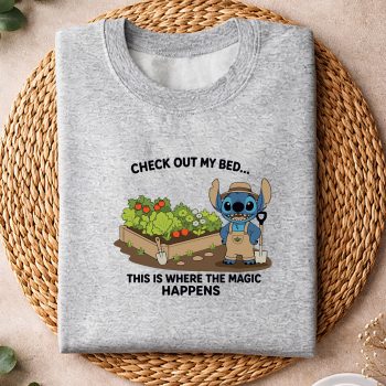 Alternative view of Stitch Gardening SVG, Stitch Check Out My Bed This Where The Magic Happens Gardener SVG PNG