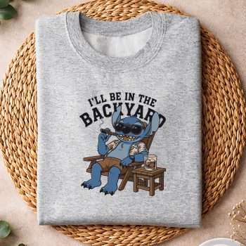 Alternative view of Stitch Cigar, Stitch I Will Be in The Backyard Cigar SVG PNG