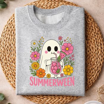 Alternative view of Summerween Ghost Halloween SVG, Summerween Funny Ghost Halloween Summer SVG PNG