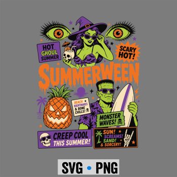 Summerween Hot Ghoul SVG, Summerween Hot Ghoul Summer Scary Hot Funny SVG PNG