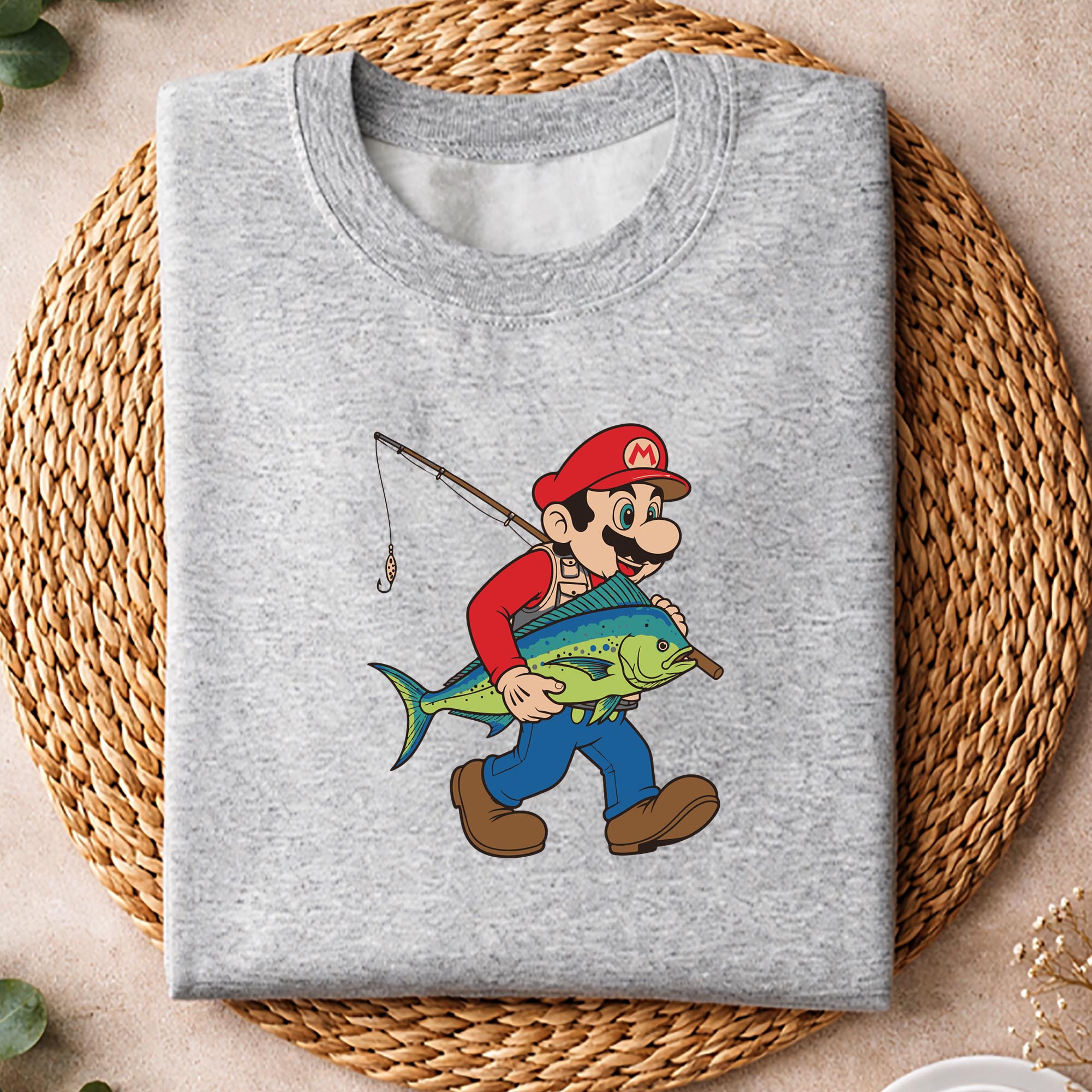 Super Mario, Super Mario Fisherman Saltwater Fishing Sasquatch Performance SVG PNG 2 Super Mario, Super Mario Fisherman Saltwater Fishing Sasquatch Performance SVG PNG - Image 2