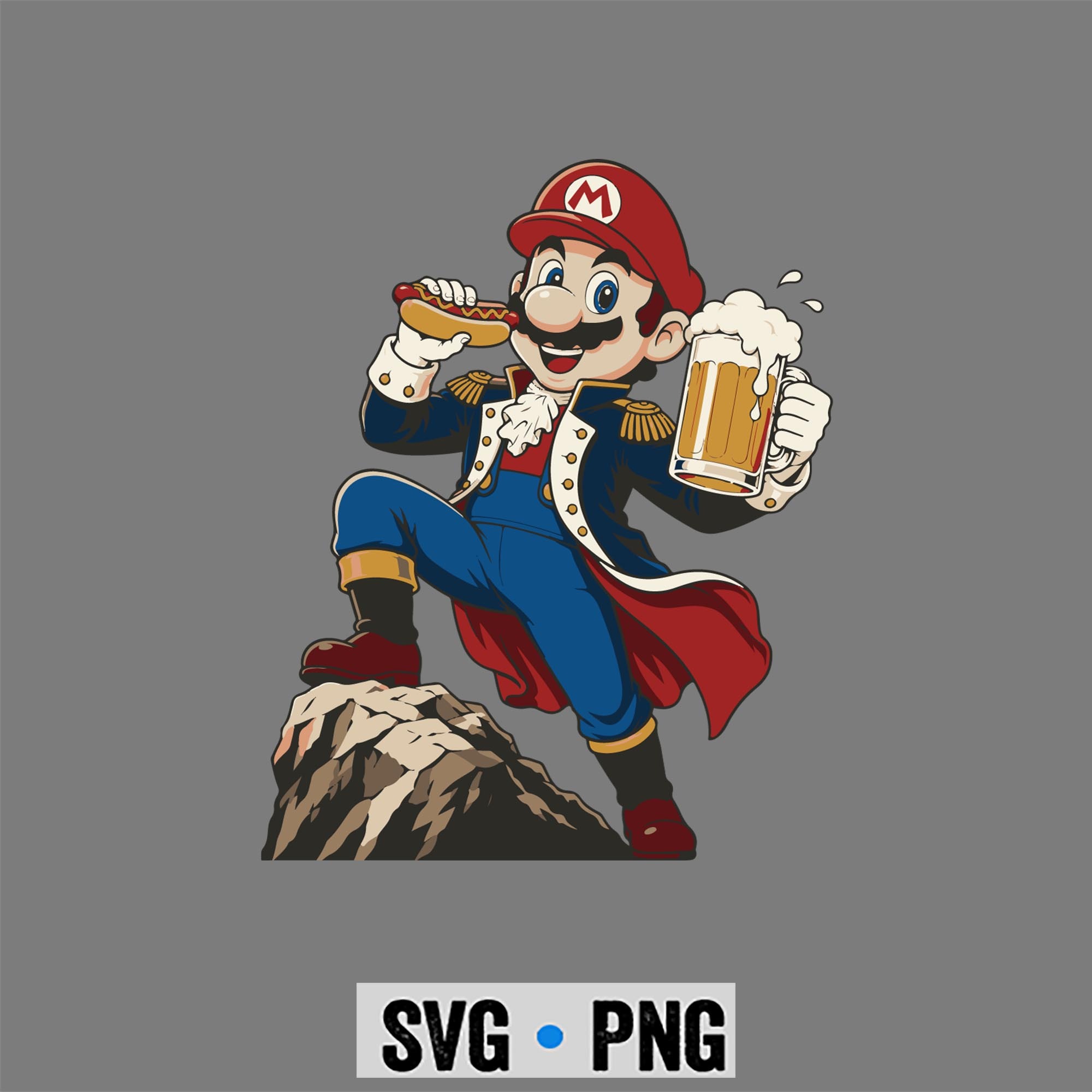 Mario 4th of July SVG, Super Mario Freedom Patriot Hot Dog Beer 4th of July SVG PNG 1 Mario 4th of July SVG, Super Mario Freedom Patriot Hot Dog Beer 4th of July SVG PNG