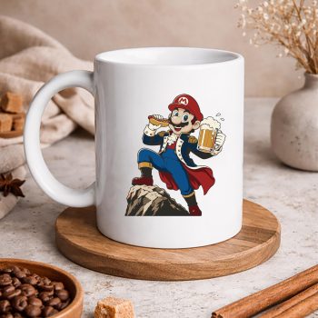 Mario 4th of July SVG, Super Mario Freedom Patriot Hot Dog Beer 4th of July SVG PNG 5 SuperMarioFreedomPatriotHotDogBeer4thofJulymug