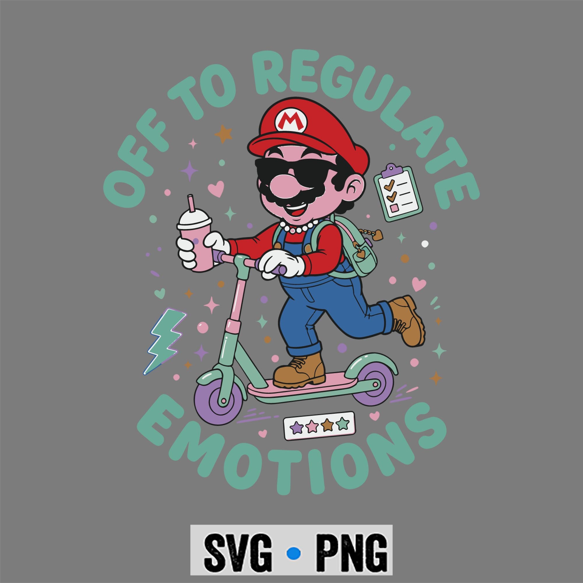 Super Mario Mental Health SVG, Super Mario Mental Health Off to Regulate Emotions SVG PNG 1 Super Mario Mental Health SVG, Super Mario Mental Health Off to Regulate Emotions SVG PNG