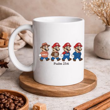 SuperMarioSurelyGoodnessMercyPsalm236FunnyChristianmug