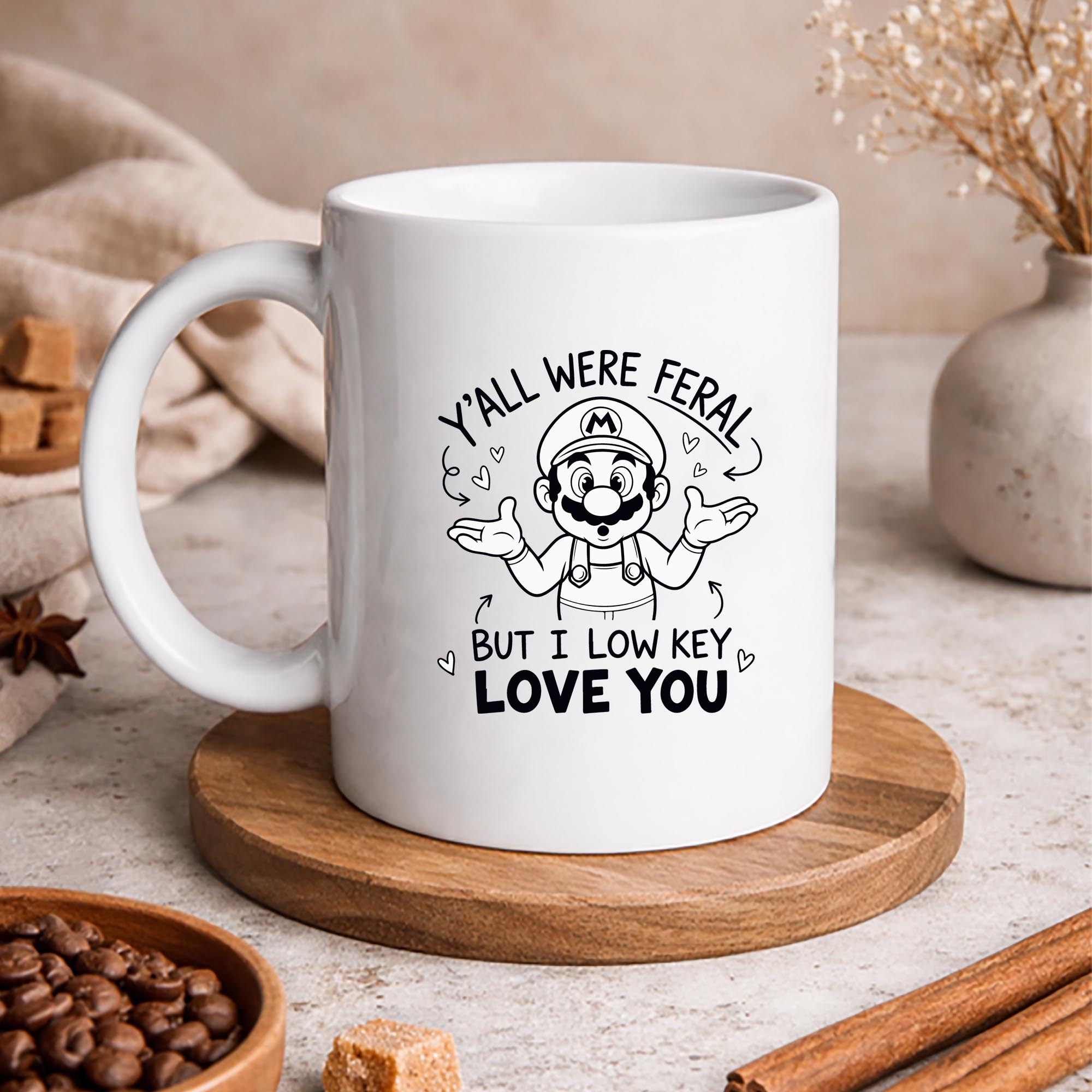 Super Mario Low Key SVG, Super Mario Y all were Feral But I Low Key Love You Funny SVG PNG 3 Super Mario Low Key SVG, Super Mario Y all were Feral But I Low Key Love You Funny SVG PNG - Image 3