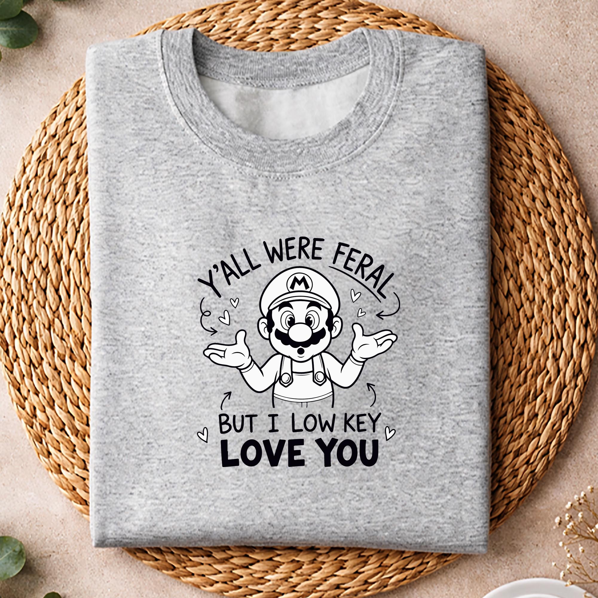 Super Mario Low Key SVG, Super Mario Y all were Feral But I Low Key Love You Funny SVG PNG 2 Super Mario Low Key SVG, Super Mario Y all were Feral But I Low Key Love You Funny SVG PNG - Image 2