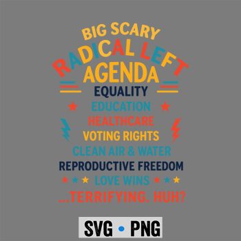 Radical Left USA SVG, Support Radical Left Agenda USA Liberal SVG PNG