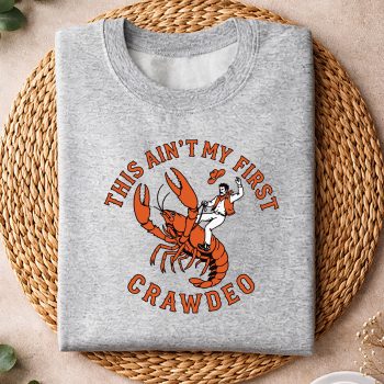 Alternative view of Crawdeo Crawfish Cowboy SVG, This Aint My First Crawdeo Cowboy Crawfish Summer Seafood SVG PNG