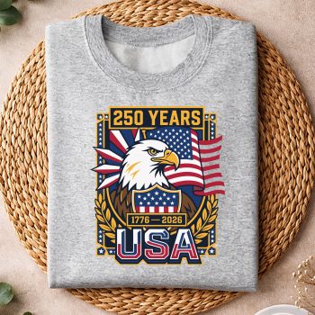 Alternative view of USA 250th Eagle SVG, USA Independence 250th Anniversary 1776 2026 Patriotic Eagle SVG PNG