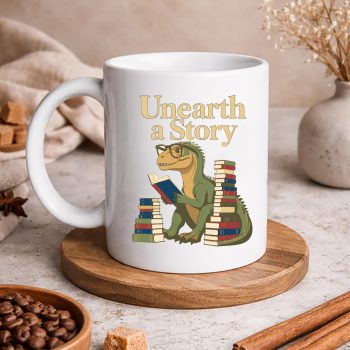 Dinosaur Library SVG, Unearth A Story Dinosaur Library Summer Reading SVG PNG 5 UnearthAStoryDinosaurLibrarySummerReadingmug