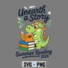Summer Reading Dino SVG, Unearth A Story Summer Reading 2026 Dino SVG PNG 7 UnearthAStorySummerReading2026Dino