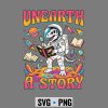 TRex Astronaut Reading SVG, Unearth A Story TRex Astronaut Summer Reading SVG PNG 6 UnearthAStoryTRexAstronautSummerReading
