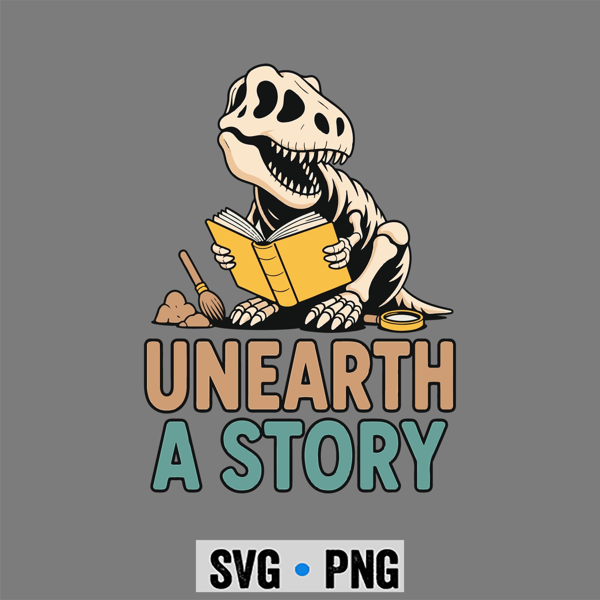 T Rex Reading SVG, Unearth A Story T Rex Reading a Book Summer Reading SVG PNG 1 T Rex Reading SVG, Unearth A Story T Rex Reading a Book Summer Reading SVG PNG