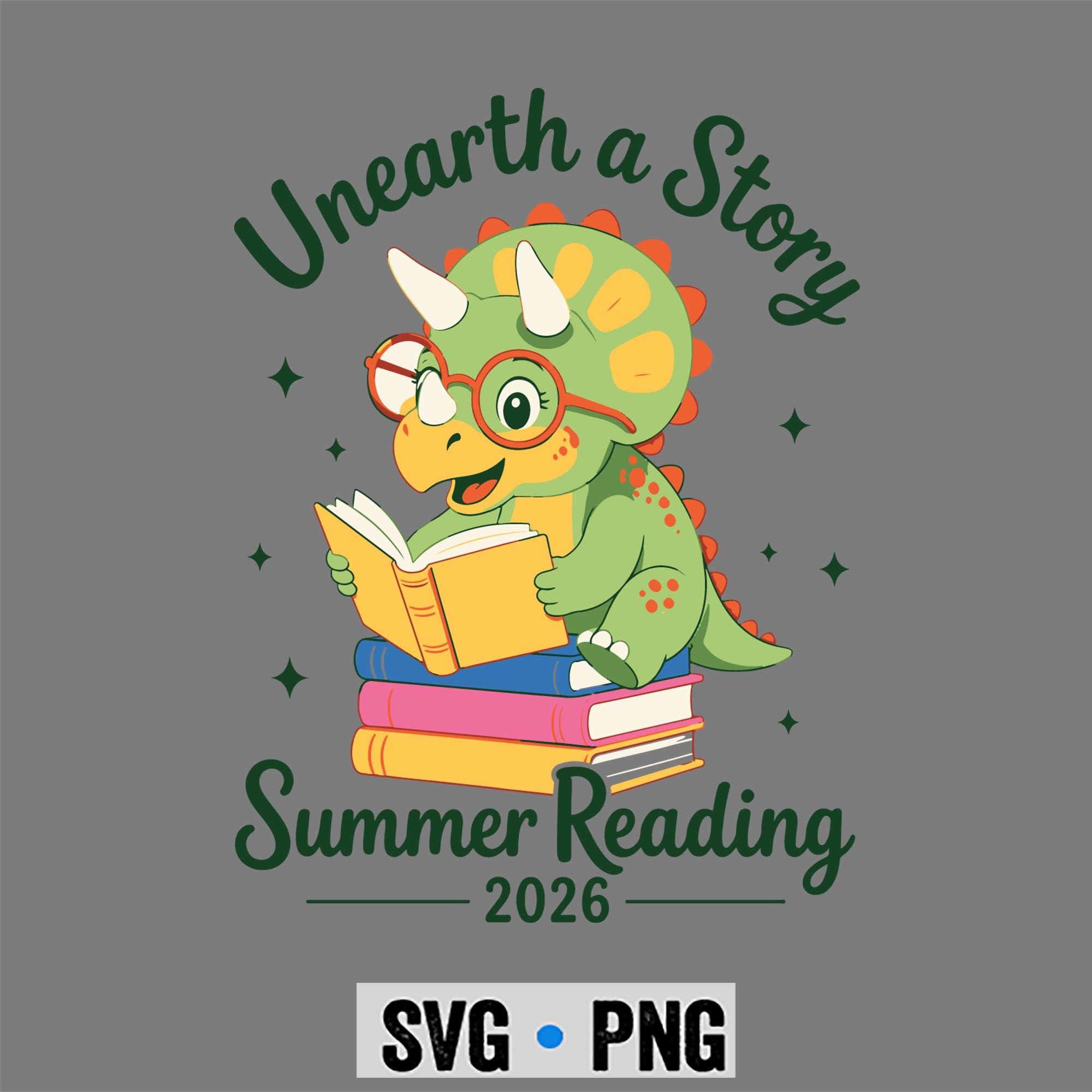 Summer Reading 2026 SVG, Unearth a Story Summer Reading 2026 SVG PNG 1 Summer Reading 2026 SVG, Unearth a Story Summer Reading 2026 SVG PNG
