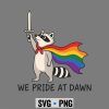 WePrideAtDawnFunnyRaccoonLGBTSupportPrideMonth