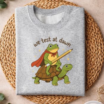 Alternative view of Frog Test Day SVG, We Test At Dawn Frog Test Day Final Exam Teachers Students SVG PNG