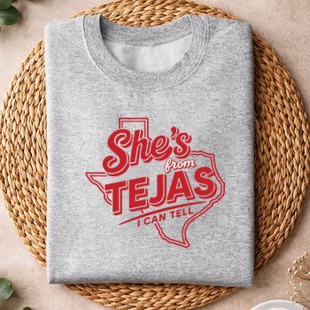 Alternative view of She Tejas SVG, Western Country She Is from Tejas I Can Tell SVG PNG