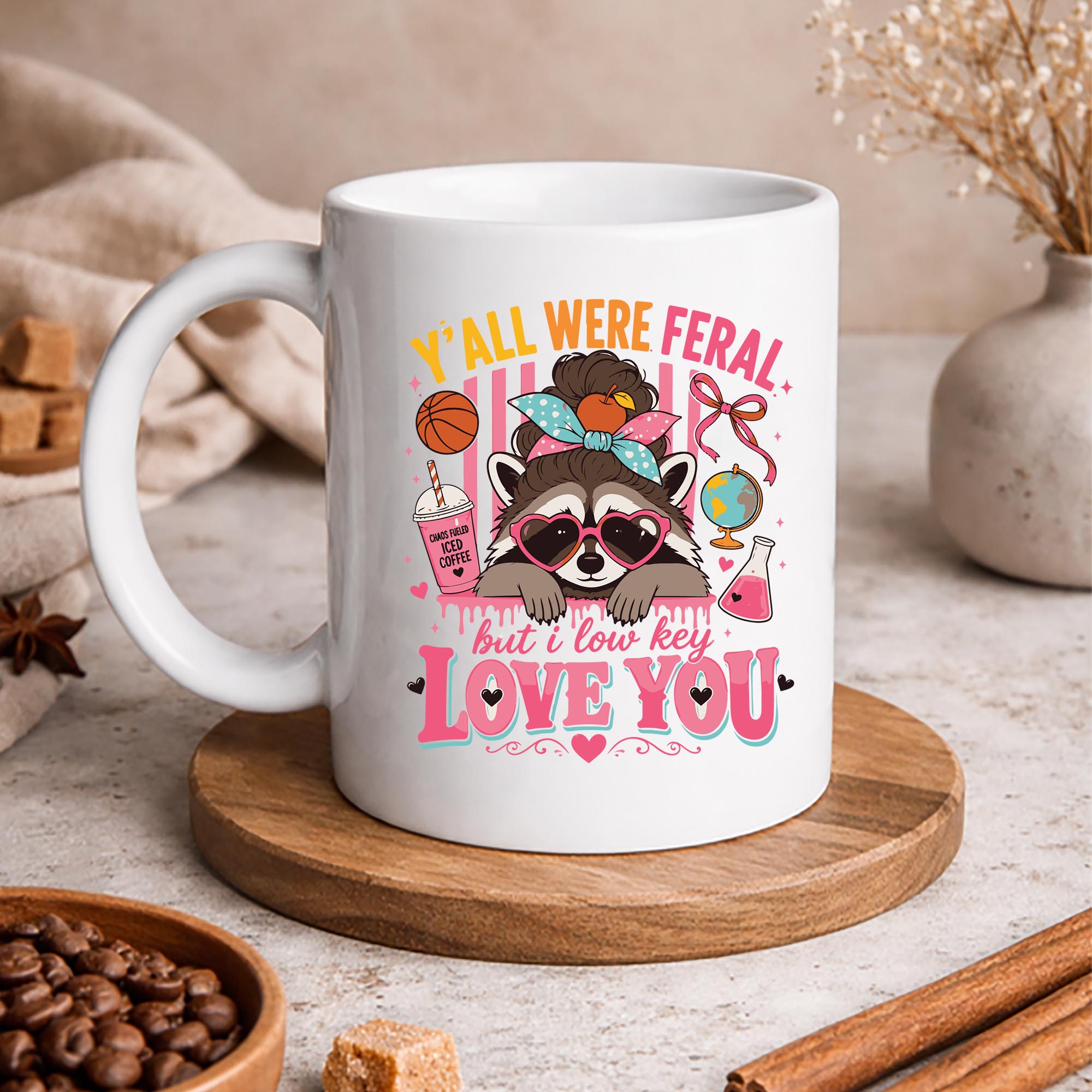 Feral Teacher Raccoon SVG, Y All were Feral But I Lowkey Love You Teacher Raccoon SVG PNG 3 Feral Teacher Raccoon SVG, Y All were Feral But I Lowkey Love You Teacher Raccoon SVG PNG - Image 3