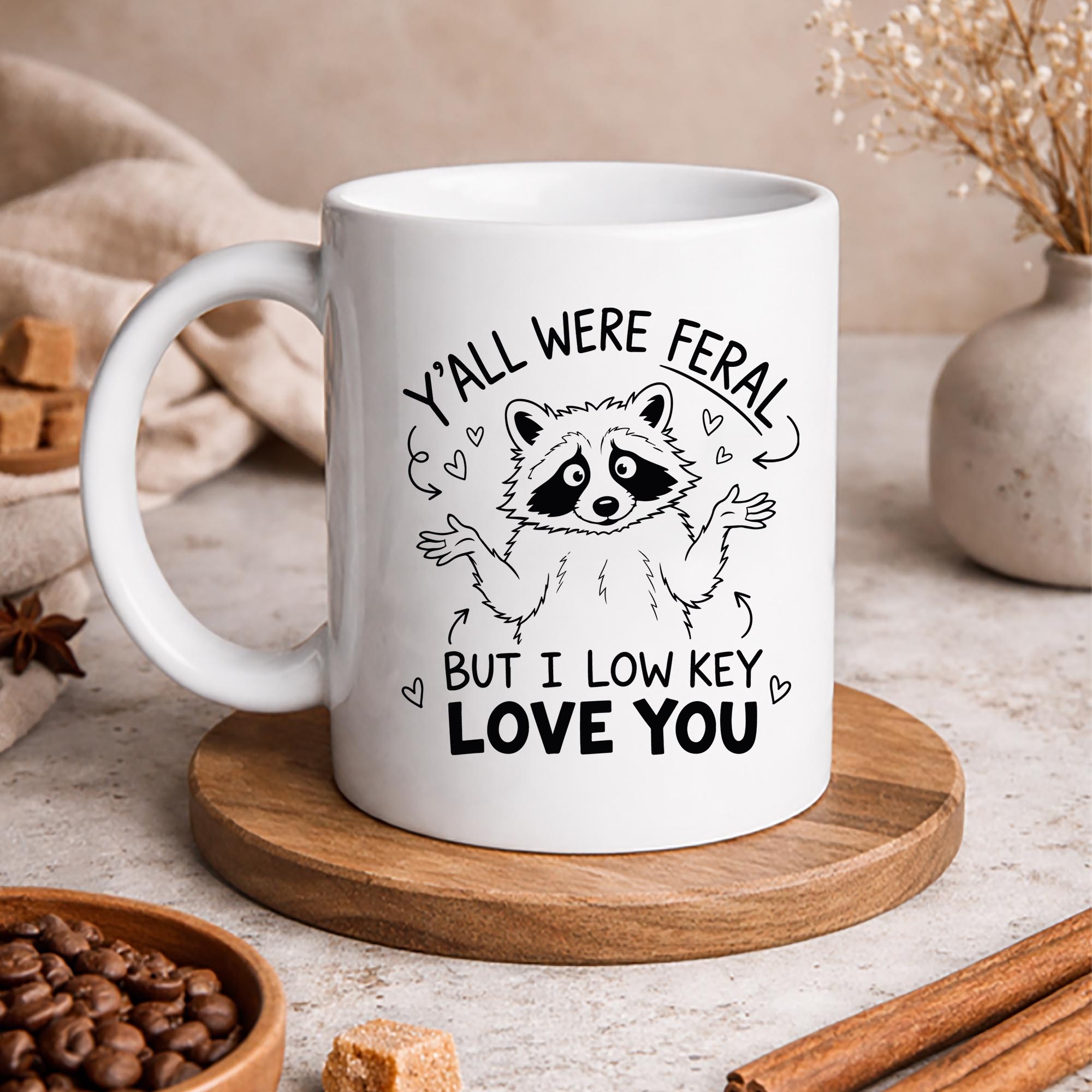 Raccoon Low Key SVG, Y all were Feral But I Low Key Love You Funny Raccoon SVG PNG 3 Raccoon Low Key SVG, Y all were Feral But I Low Key Love You Funny Raccoon SVG PNG - Image 3